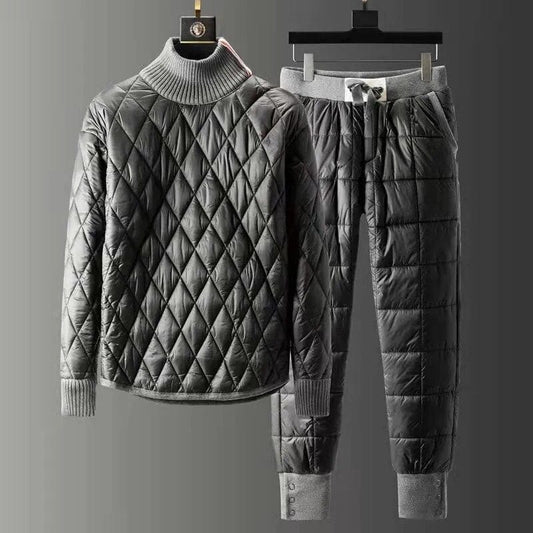 Conjunto de dos piezas de chaqueta de plumón de moda